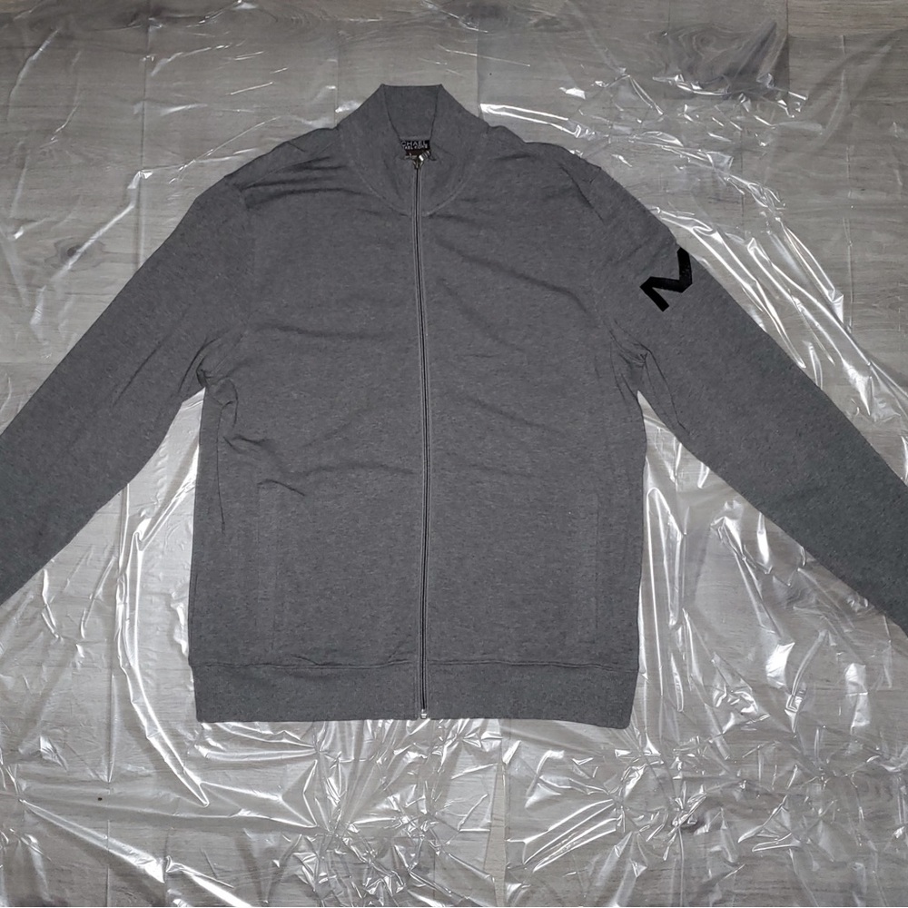 Michael Kors men’s Gray Full Zip sweater, Large